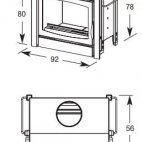 Termocamino a legna inserto Alfa Compacq maxi - PREZZO OUTLET